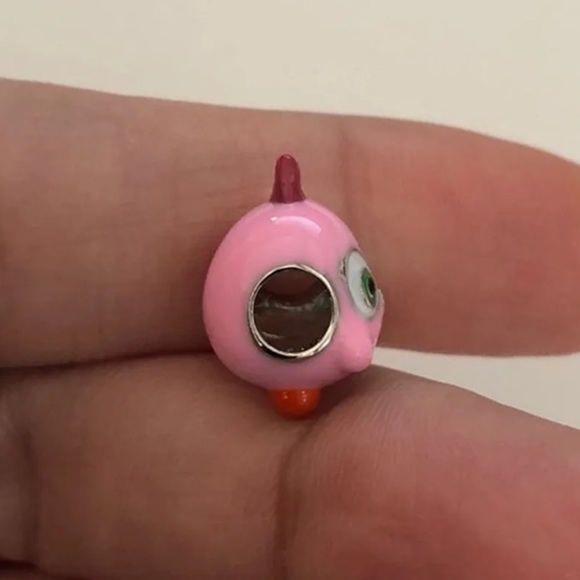 Zoe Angry Birds Hatchlings Pink and Purple Bird Charm - Picture 3 of 6